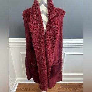 Cherish Boutique Brand Cozy Sherpa Vest Women's Size Large NWOT